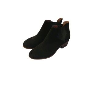 Lucky Brand Womens Bellamy Chelsea Boot Size 8 Black Suede Casual Office